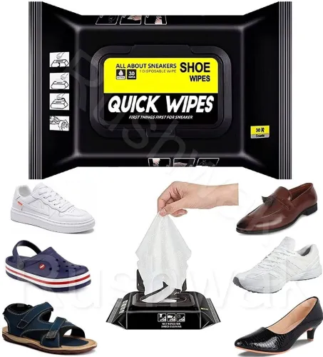 Image of YXZ shoe cleaning wipes Cleaner (0 ml, White)