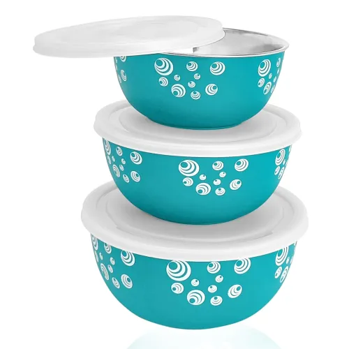 Image of Zaib Microwave Safe Stainless Steel Mixing Bowl