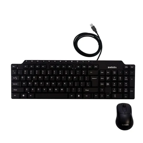Image of ZEBION Vikings Wired Keyboard Mouse Combo with Nano Receiver
