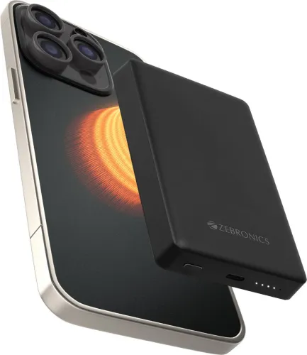 Image of ZEBRONICS 10000 mAh 22.5 W Wireless Power Bank