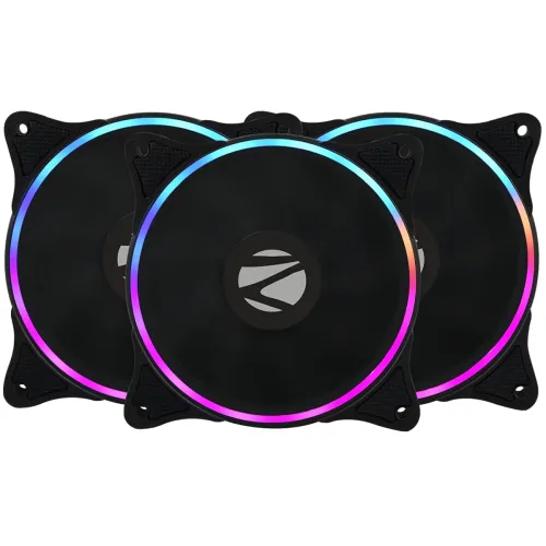 Image of ZEBRONICS 120mm ARGB Fans Combo Kit with Controller 4.5 stars