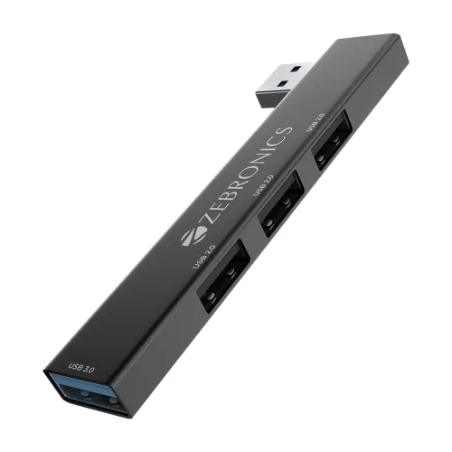 Image of ZEBRONICS 210HB, 4 in 1 USB Hub, USB 3.0, 4 USB Ports