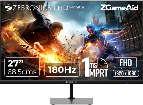 Image of ZEBRONICS 68.58 cm (27 inch) Full HD IPS Panel Monitor