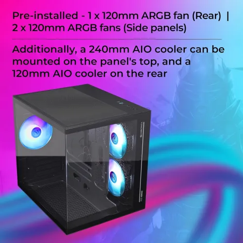 Image of ZEBRONICS Argo Cube Gaming Cabinet