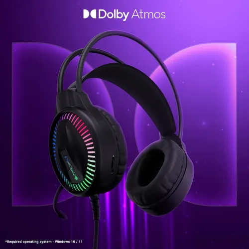 Image of ZEBRONICS Blitz C Dolby Atmos Gaming Over Ear Headphone