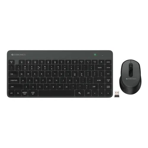 Image of ZEBRONICS Companion 201 2.4GHz Wireless Keyboard & Mouse Combo, 83 Keys, AI Assist Key