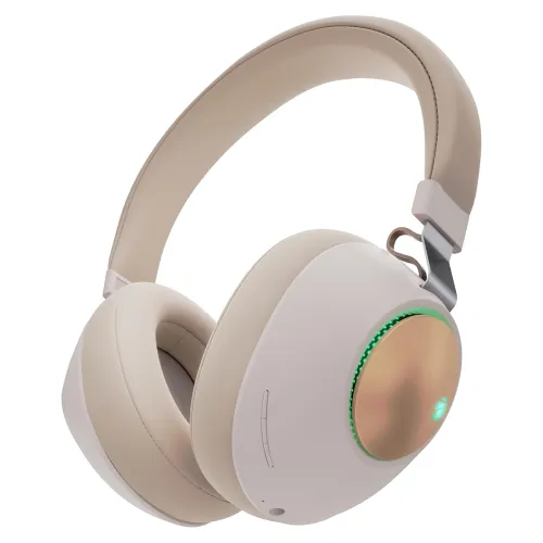 Image of ZEBRONICS Duke Wireless Bluetooth Over Ear Headphone (Beige)