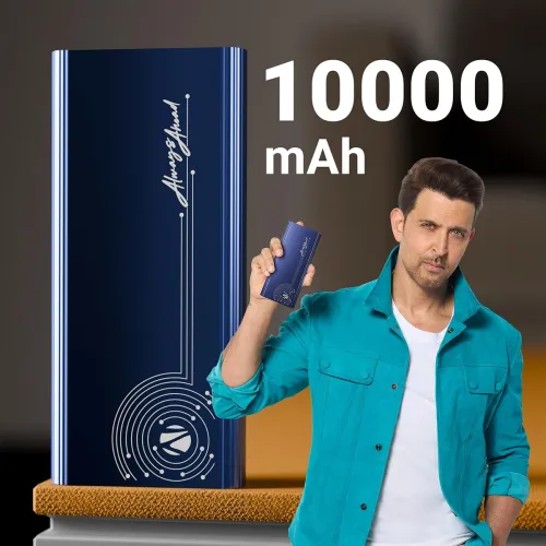 Image of ZEBRONICS EnergiPod 10MR1, Power Bank, 10000 mAh, 22.5W Super Fast Charging PD 3.0 (PPS)
