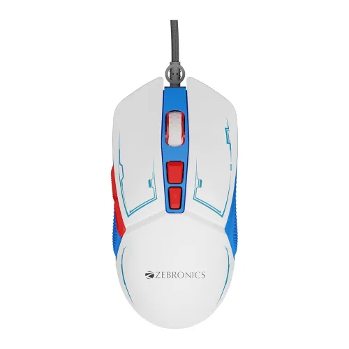 Image of ZEBRONICS Gaming Mouse 7200 DPI 7 Buttons Braided Cable RGB LED