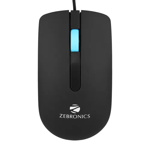 Image of ZEBRONICS Juggle Wired Optical Mouse with 3 Buttons