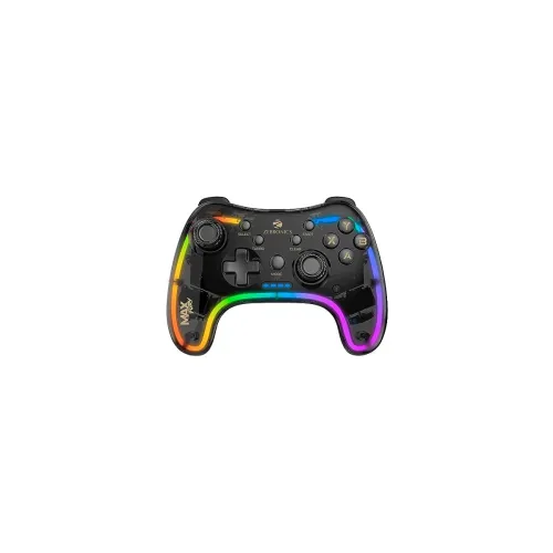 Image of Zebronics MAX FURY Transparent RGB LED Illuminated Wired Gamepad for Windows PC
