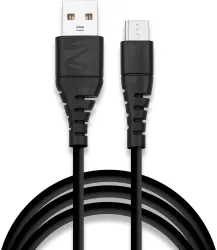 ZEBRONICS Micro USB Cable 2 A 1 m ZEB- MU2100V (Compatible with Smart Phone, Black)