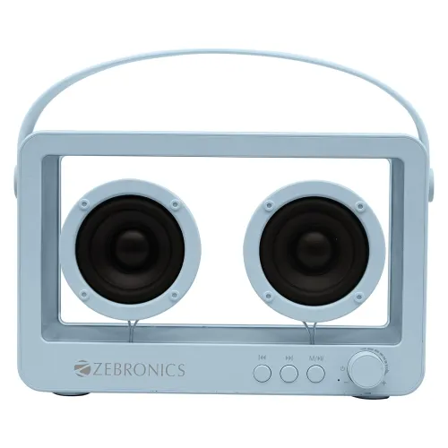 Image of ZEBRONICS Sound Feast 75 BT Speaker (14W, 10H Playtime, Sky Blue)