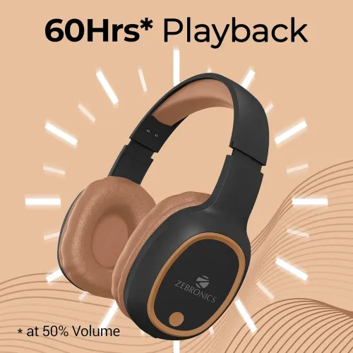 Image of ZEBRONICS Thunder Over Ear Bluetooth 5.3 Wireless