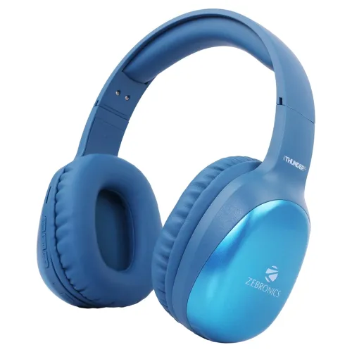 Image of ZEBRONICS Thunder Pro Wireless Over Ear Headphone with Dual Pairing, Gaming Mode