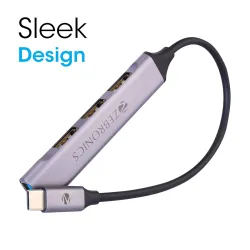 Zebronics Type C to USB 3.0 4 port hub 15cm cable