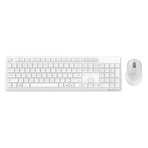 Image of Zebronics Wireless Keyboard+Mouse Combo (White) 