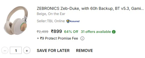 Image of ZEBRONICS Zeb-Duke, with 60h Backup