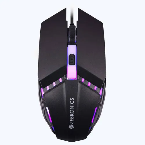 Image of Zebronics ZEB-Phero Wired Gaming Mouse with Rainbow LED