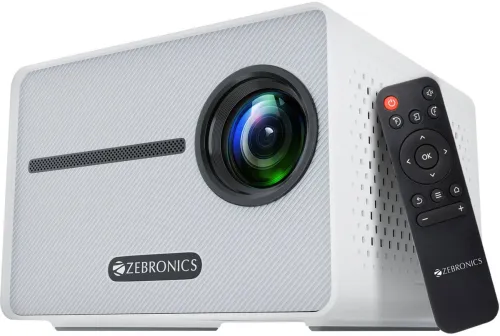 Image of ZEBRONICS Zeb-Pixaplay 20 (3000 lm / Remote Controller) Portable 1080p FHD with HDMI