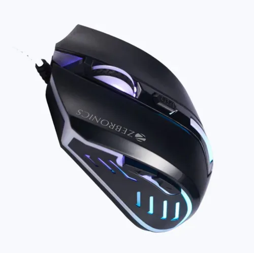 Image of ZEBRONICS ZEB SNIPER GAMING Wired MOUSE (USB 3.0, Black)
