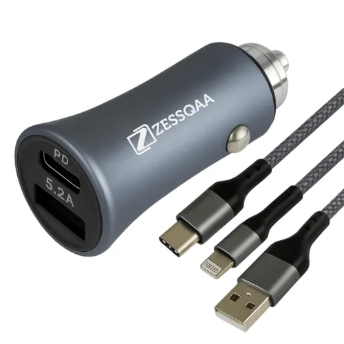 Image of ZESSQAA ZQ-01CC PD+USB-C Car Charger