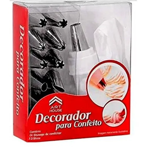 Image of Zlda 12 Piece Cake Decorating Set Frosting Icing Piping Bag Tips with Steel nozzles