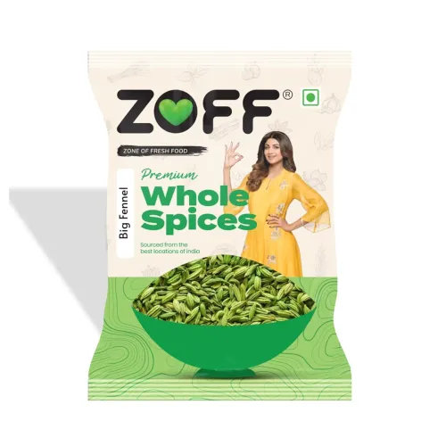 Image of ZOFF Big Fennel Whole | Saunf | Net Weight 100Gm