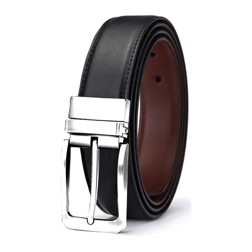 Image of ZORO Men's Vegan Leather Reversible Black and Brown Belt
