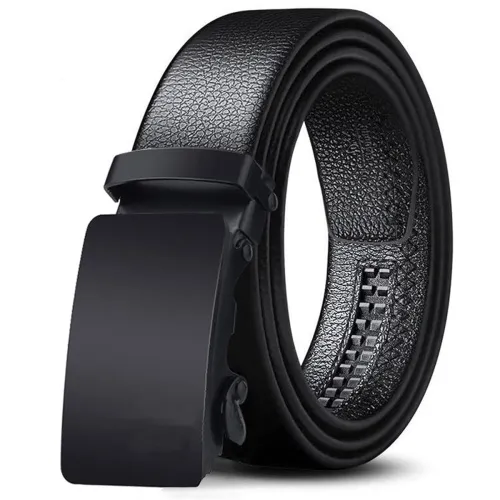 Image of ZORO Men's Black Vegan Leather Autolock Belt