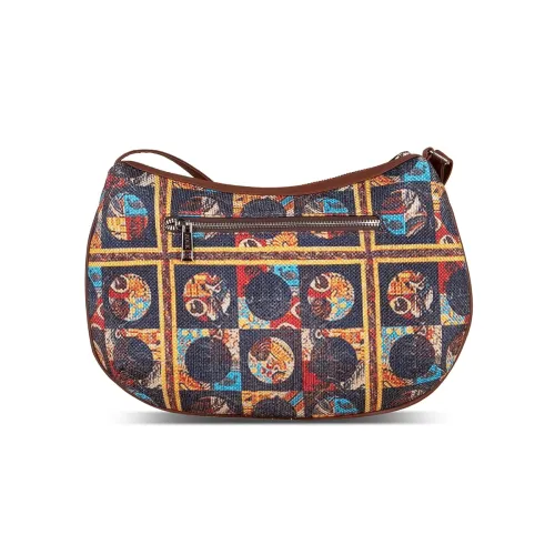 Image of ZOUK Vegan Leather African Art Print Shoulder Bag