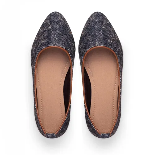 Image of ZOUK Womens Chamoli MotifBallet Flat