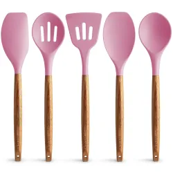 Zulay Kitchen 5-Piece Silicone Utensils Set