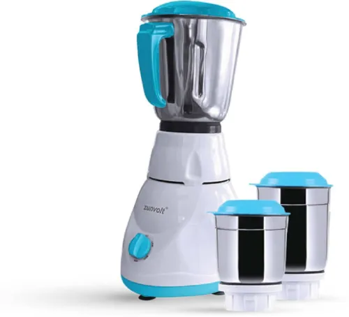 Image of ZunVolt MG5 500 W Mixer Grinder (Power | 3 Jars | White)