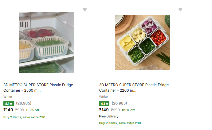 Image of 3d Metro Super Store Kitchen Containers Starts Price @ ₹149