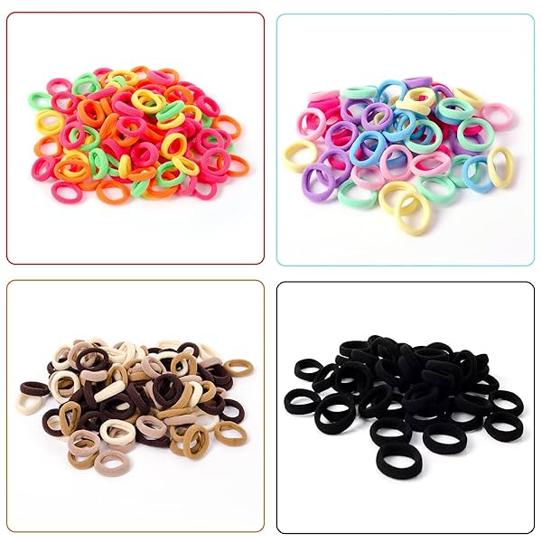 Image of 400Pcs Baby Hair Ties , Hair Bands 