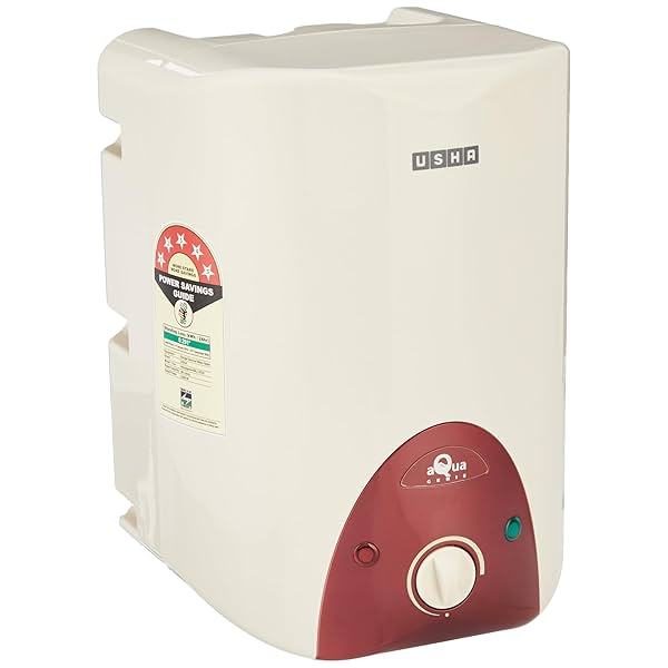 Usha Aquagenie 6 LTR 2500-Watt 5 Star Storage Water Heater (Ivory Wine),With Free Installation And Connection Pipes