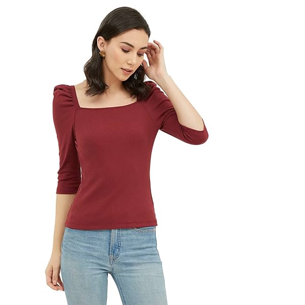 Harpa Women&#39;s Solid Regular Fit Blouse