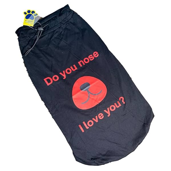 Image of A+A Pets Do You Nose I Love You Tshirt (XS, Black)