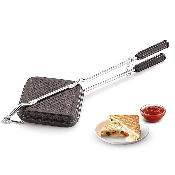 Image of AADHIK Gas Toaster Aluminium Non-stick Sandwich Maker