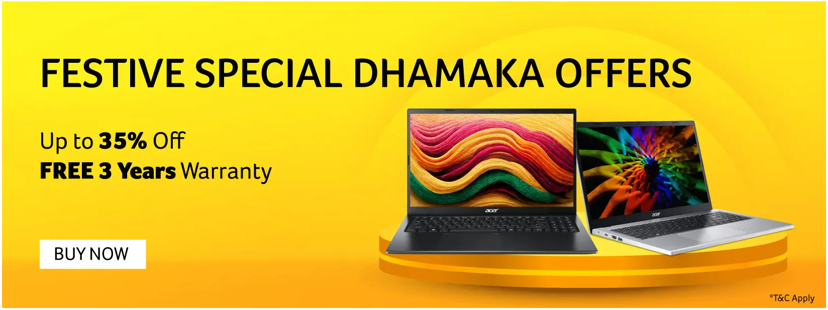 Image of ACER Festive Special Dhamaka Offer up to 35% Off 