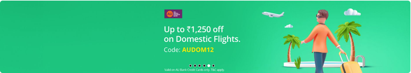 Image of ADANIONE Domestic Flight Offer : Upto ₹1,250 Off