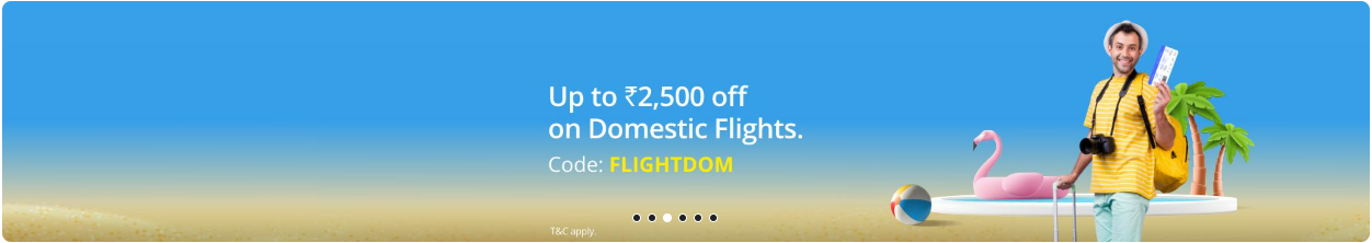 Image of ADANIONE Domestic Flight Offer : Upto ₹2,500 Off