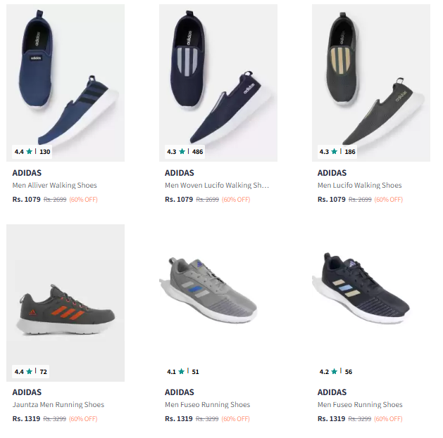 Image of ADIDAS Brand Men's Footwear @ Flat 60% Discount