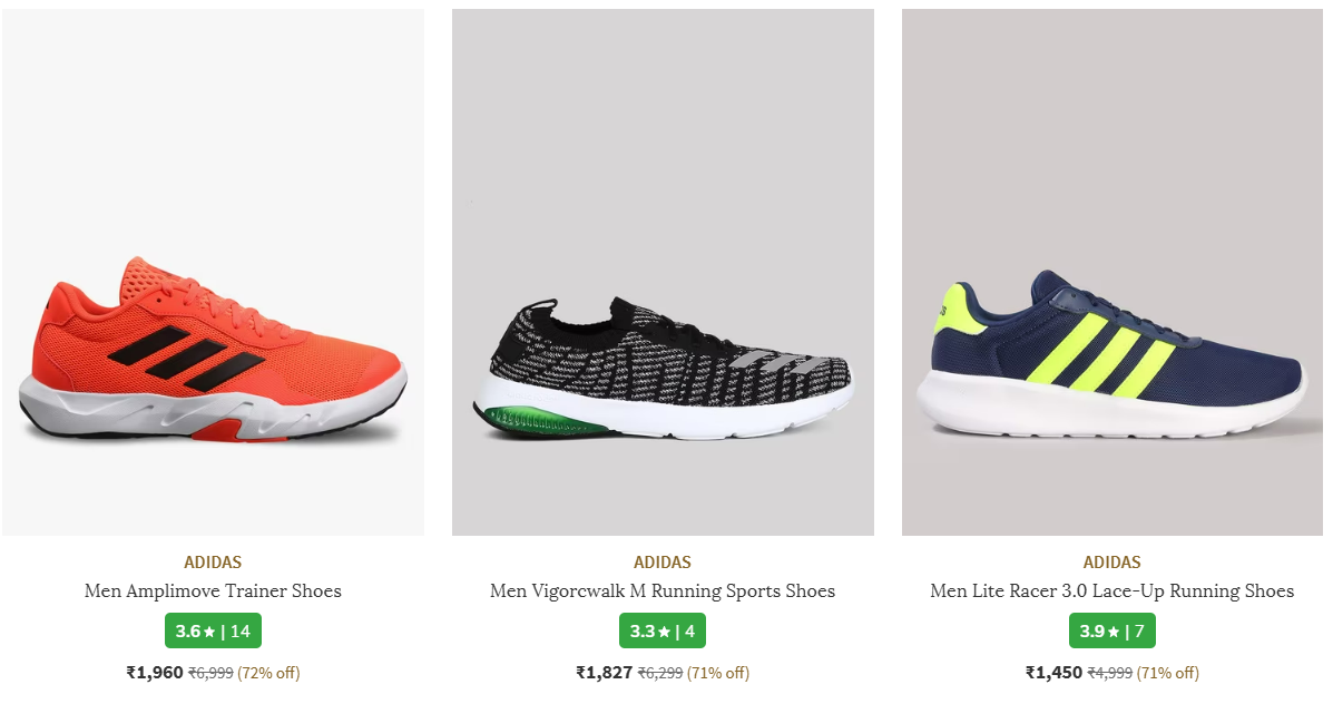 Image of ADIDAS Men Premium Running Shoes at 51%-70% Discount 