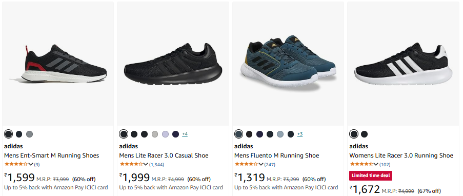 Image of ADIDAS Men's Premium Shoes at Minimum 60% Discount 