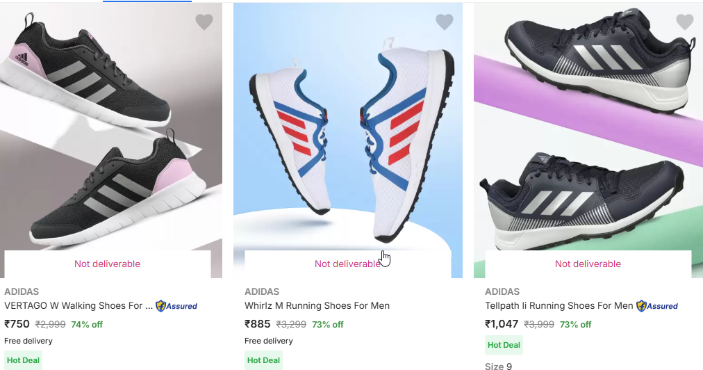 Image of ADIDAS VERTAGO W Walking Shoes For Men is Available on Flipkart Starting Price @ ₹750