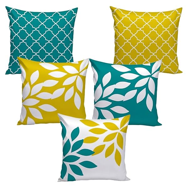 Image of AEROHAVEN™ Set of 5 Velvet Cushion Covers (30cm x 30cm)