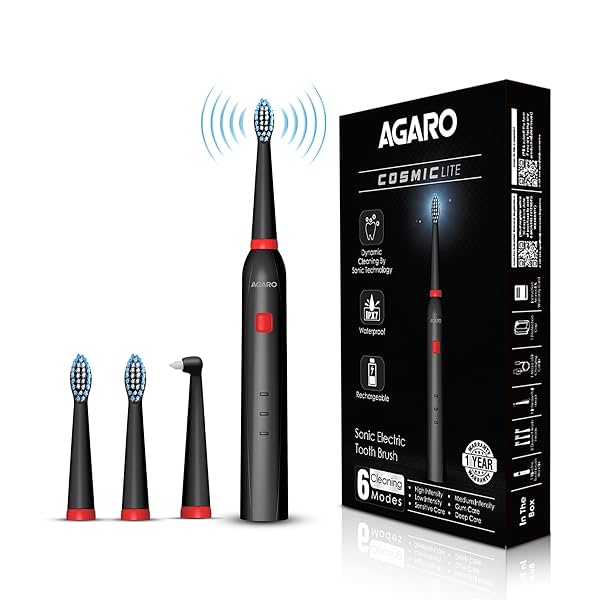 Image of AGARO COSMIC Lite Sonic Electric Toothbrush