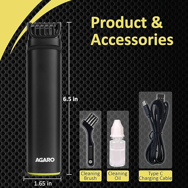 Image of AGARO MT 8001 Beard Trimmer for Men, 60min Run Time